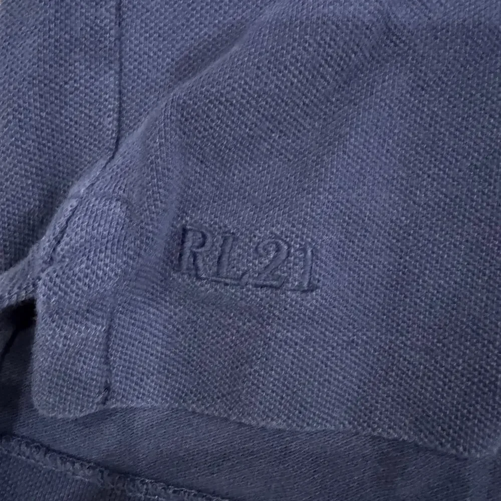 Polo Ralph Lauren Long Sleeve Polo Navy XL Custom Slim Fit Pony Logo
